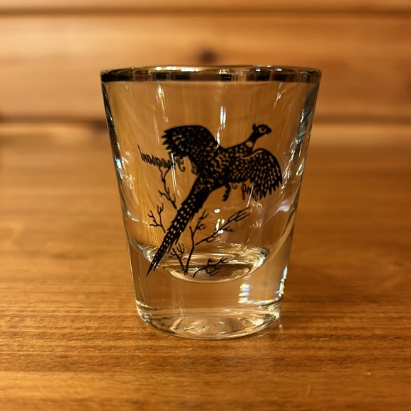 Vintage 1960s 3 Gamebird Silver Rimmed Shot Glasses - Grouse Pheasant Canvasback - Picture 4 of 10